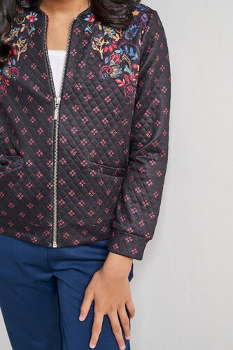 Ethnic Motifs Straight Jacket, Black, image 5